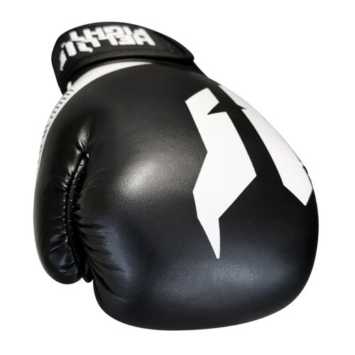 Boxkesztyű, HELL FIGHT, 2026, műbőr, fekete/fehér