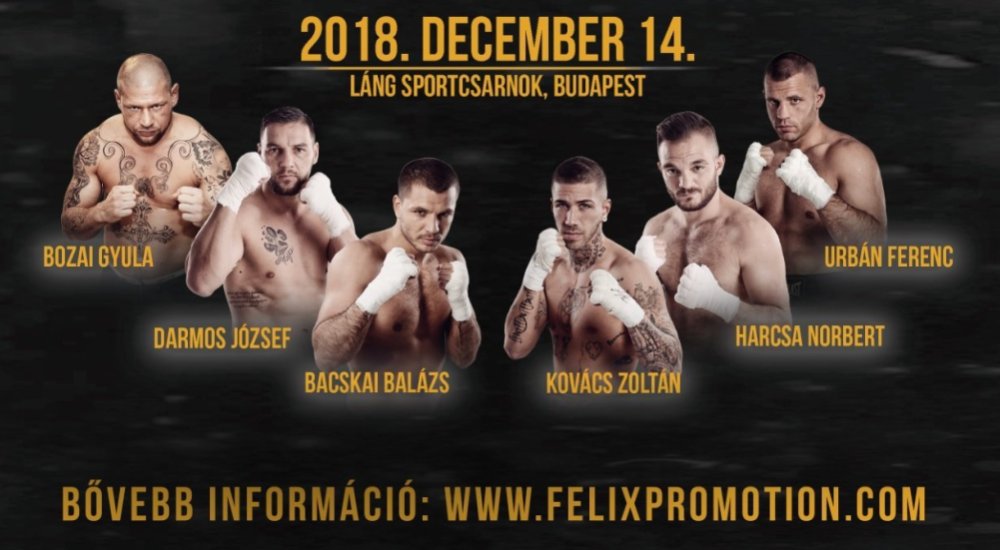 Budapesti Felix Promotion boxgála december 14-én