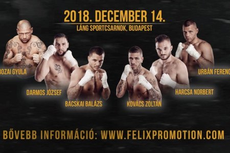 Budapesti Felix Promotion boxgála december 14-én