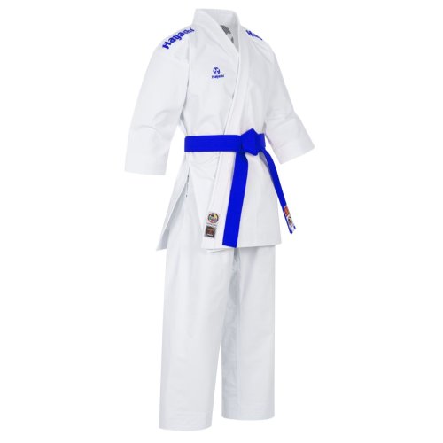Karate ruha, Hayashi, WKF, Migoto, piros és kék hímzéssel