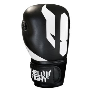 Boxkesztyű, HELL FIGHT, 2026, műbőr, fekete/fehér