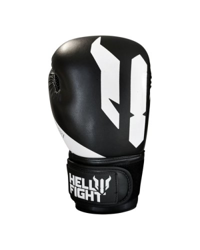 Boxkesztyű, HELL FIGHT, 2026, műbőr, fekete/fehér
