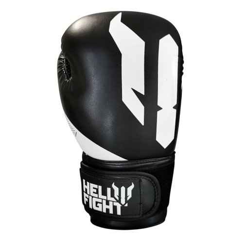 Boxkesztyű, HELL FIGHT, 2026, műbőr, fekete/fehér