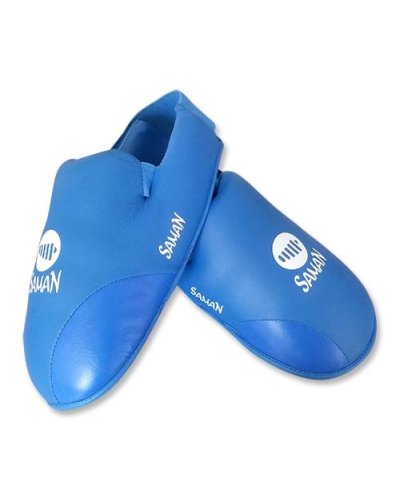 Lábfejvédő, Saman, Competition 40, karate, PU, kék