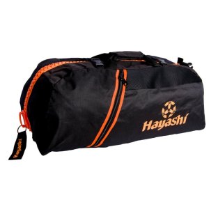 Sportbag/backpack combo, Hayashi, black / orange, small