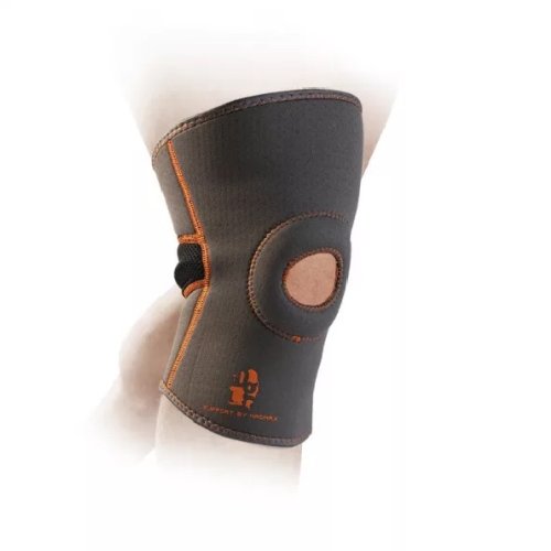 Knee Support, Madmax, with patella stabilizer, grey, M méret