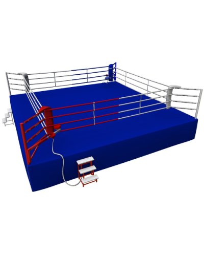 Boxring, Olympic, Saman, 7,8x7,8 m, 4 soros, AIBA szabvány