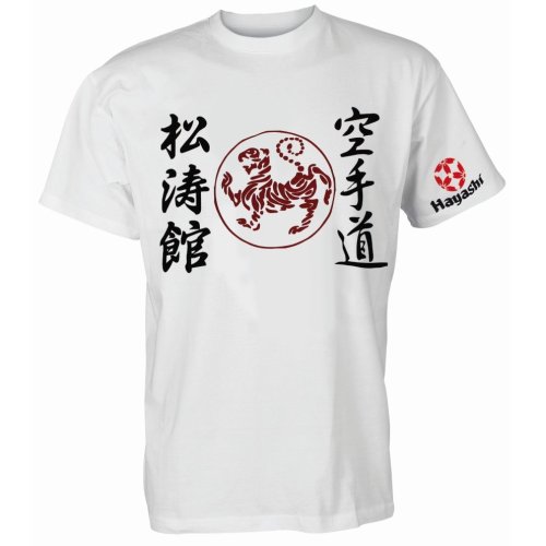 Póló, Hayashi, Shotokan Tiger, unisex, fehér