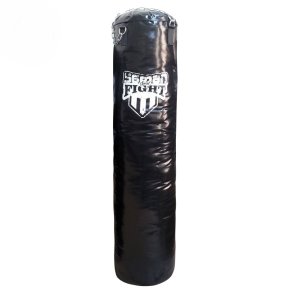 Boxzsák 180x40 cm, Saman Spirit of Fight, műbőr, lánccal