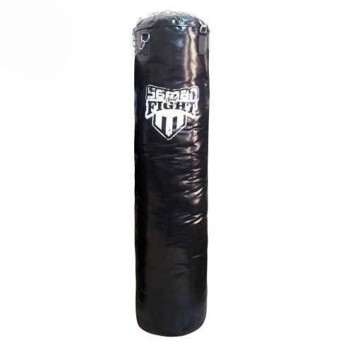 Boxzsák 180x40 cm, Saman Spirit of Fight, műbőr, lánccal
