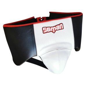 Mélyütésvédő, Saman, bőr