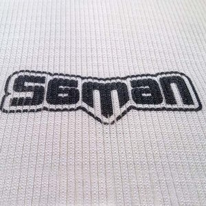 Shin and instep pad, Saman, elastic, white