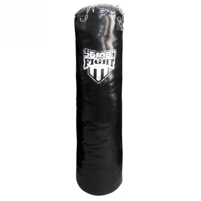 Boxzsák 150x40 cm, Saman Spirit of Fight, műbőr, lánccal