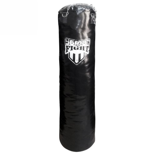 Boxzsák 150x40 cm, Saman Spirit of Fight, műbőr, lánccal