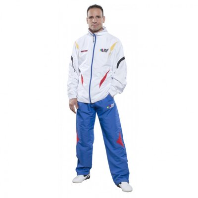 Melegítő ruha, Top Ten, ITF, fehér-kék