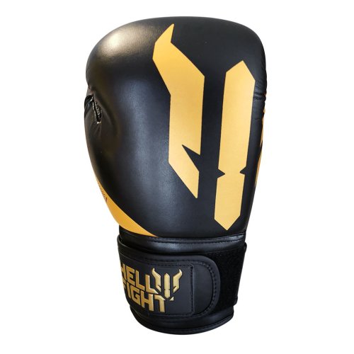 Boxkesztyű, HELL FIGHT, 2026, műbőr, fekete/arany