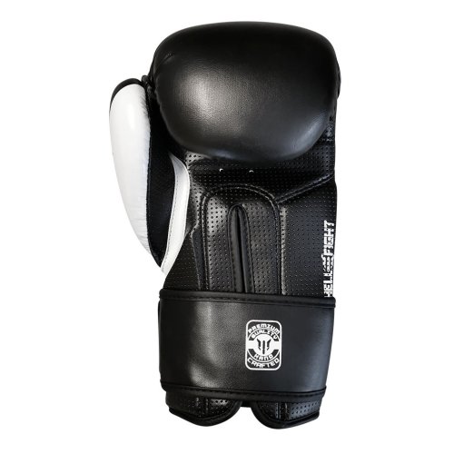 Boxkesztyű, HELL FIGHT, 2026, műbőr, fekete/fehér