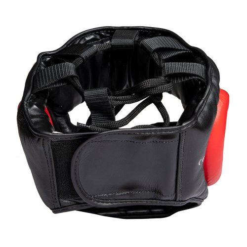 Head Guard, Top Ten, Sparring, with chin and cheekbone protection, black/red