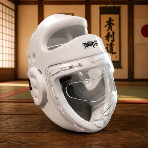 Head guard, Saman, Full Guard, white
