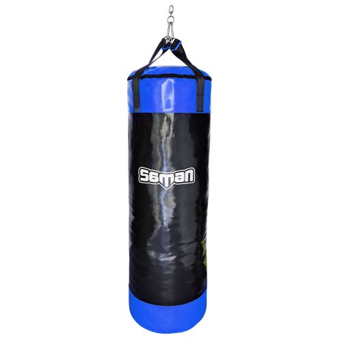 Punching bag, Saman, Colours, black/blue, 120x40 cm, PU