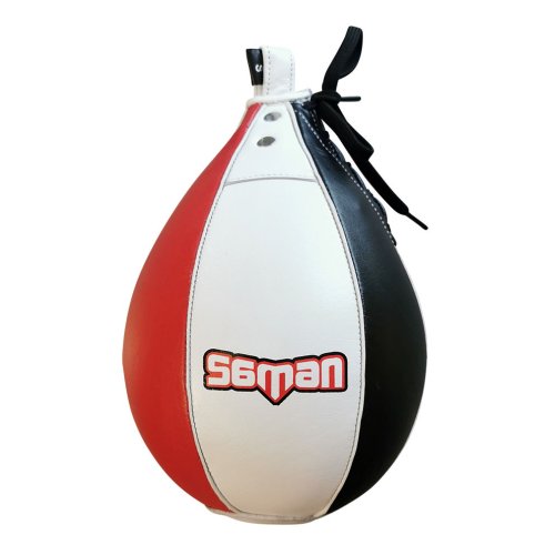 Reflexlabda, Saman, bőr, piros/fehér/fekete
