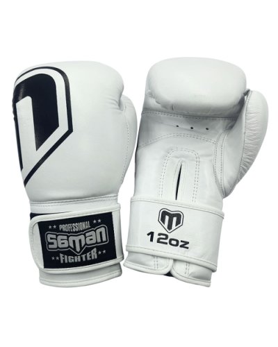 Boxkesztyű, Saman, Force, bőr, fehér