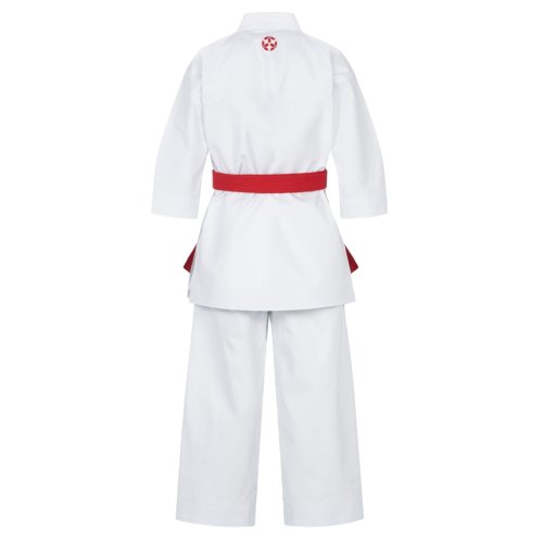 Karate ruha, Hayashi, WKF, Migoto, piros és kék hímzéssel