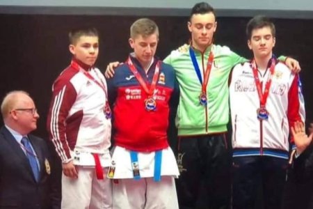 Sporttörténelmi karatés Eb-ezüst formagyakorlatban