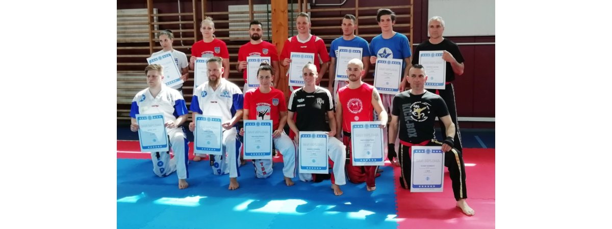 Rákóczi Renáta sikeres kick-box mestervizsgát tett