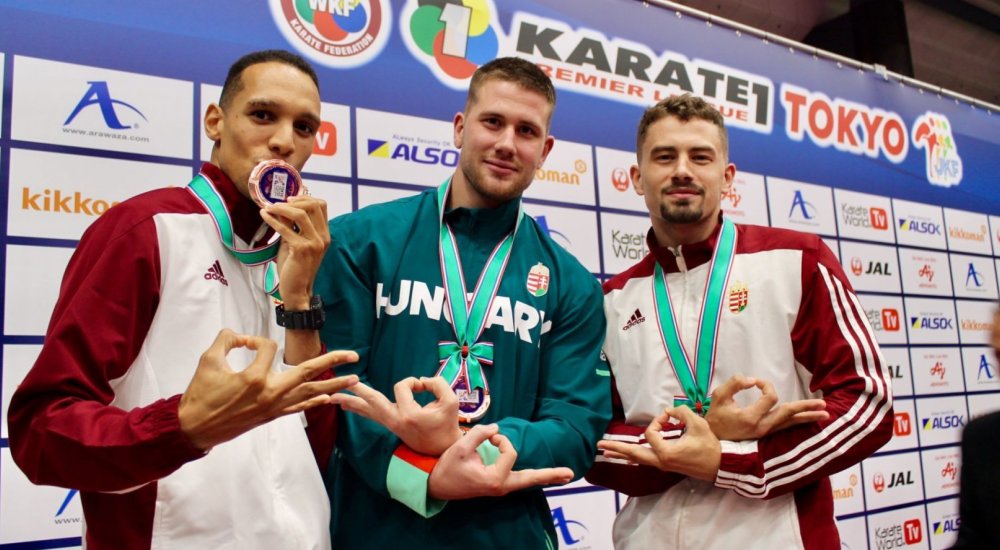 Három magyar karatés bronz az olimpia helyszínén