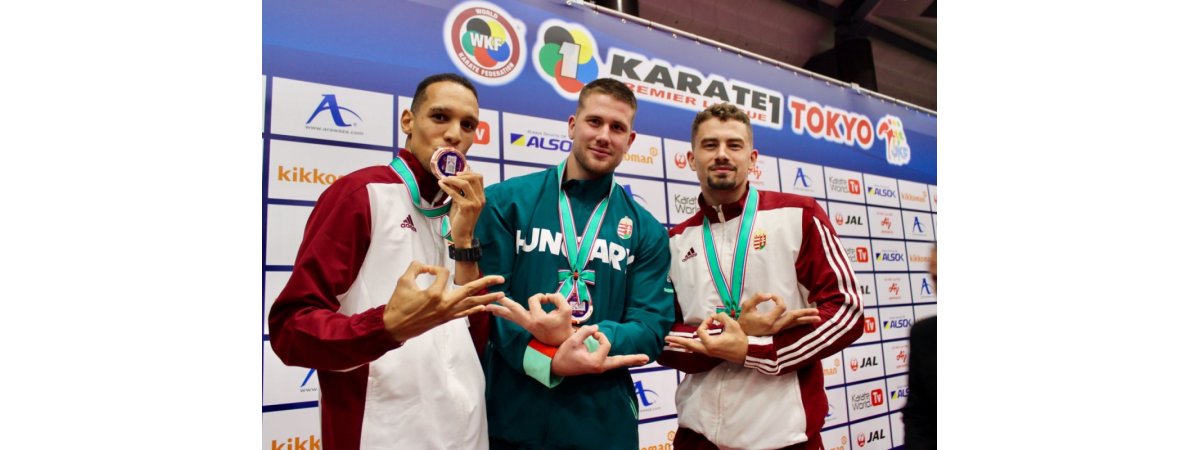 Három magyar karatés bronz az olimpia helyszínén