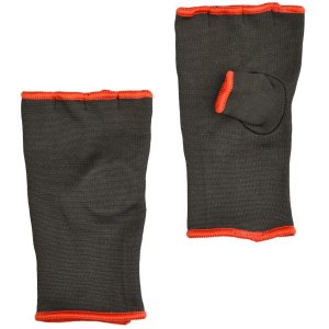 Boxing inner gloves, Phoenix,  stretch hoisiery, black-orange