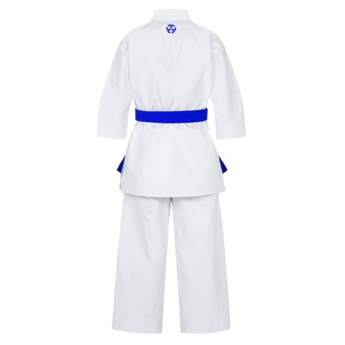 Karate ruha, Hayashi, WKF, Migoto, piros és kék hímzéssel