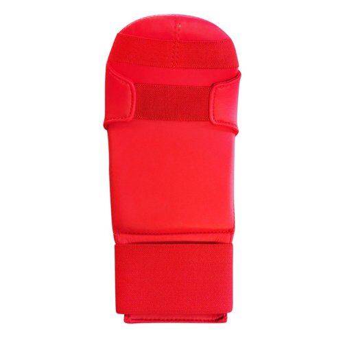 Karate mitt, Saman, Competition, karate, artificial leather, red