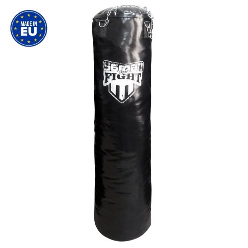 Boxzsák 150x40 cm, Saman Spirit of Fight, műbőr, lánccal