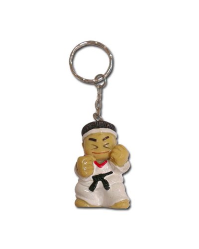 Kulcstartó, karate baba