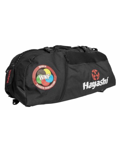 Sporttáska, Hayashi, WKF Karate, kombi, fekete