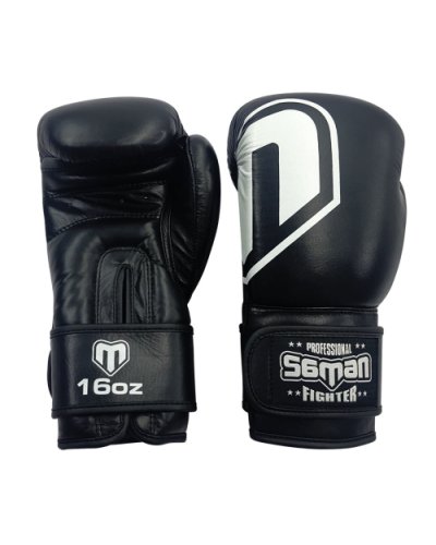 Boxkesztyű, Saman, Force, bőr, fekete