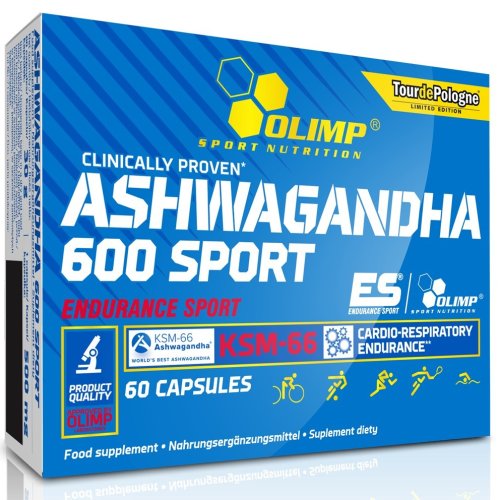 Olimp, Ashwagandha 600 Sport Edition, indiai ginzeng, 60 kapszula